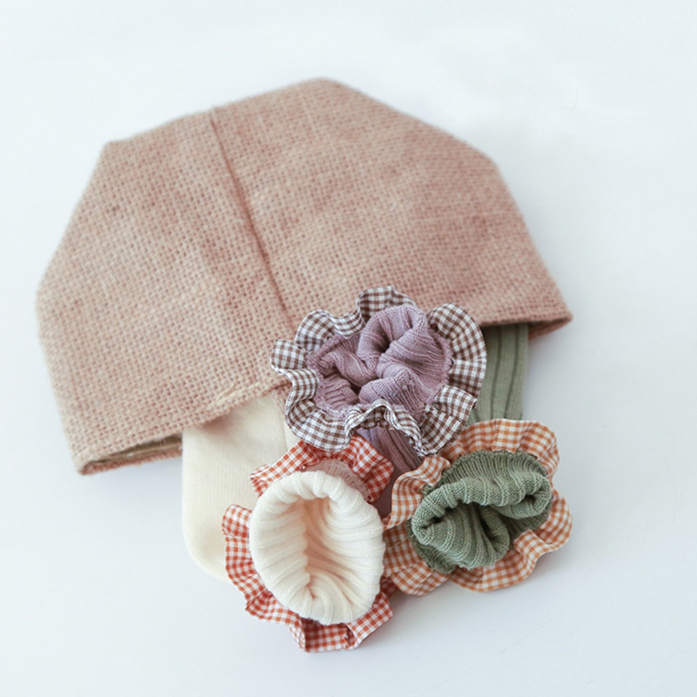 Tất Bằng Cotton Cổ Bèo Họa Tiết Sọc Caro Thiết Kế Dễ Thương Cho Bé Gái