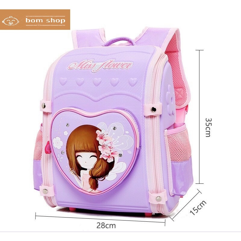 Balo chống gù trẻ em/ cặp sách đi học chống gù cho bé trai, bé gái cấp 1 - Hàng siêu nhẹ, siêu êm vai