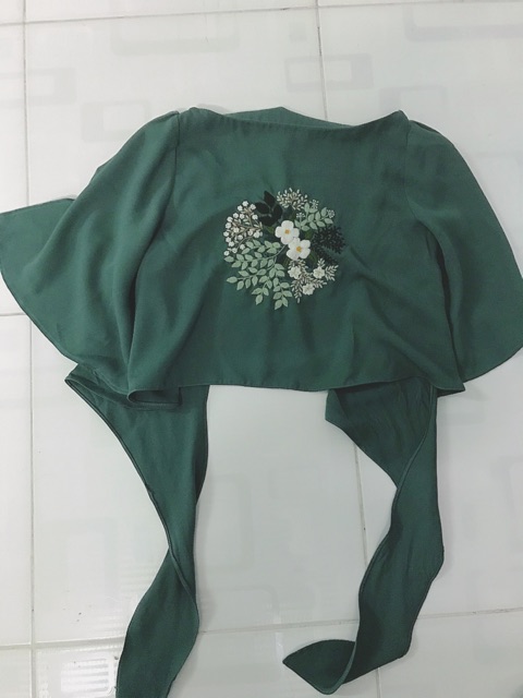 Set đầm và áo thiên thanh OLV