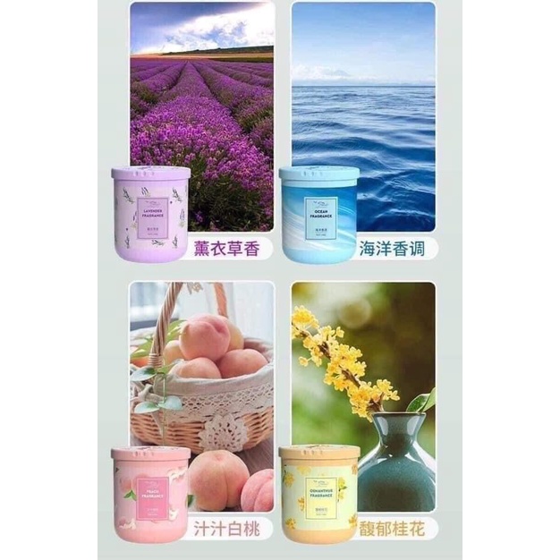 Sáp thơm phòng khử mùi để phòng ngủ,bếp,nhà vệ sinh,oto 190g mùi hương tự nhiên