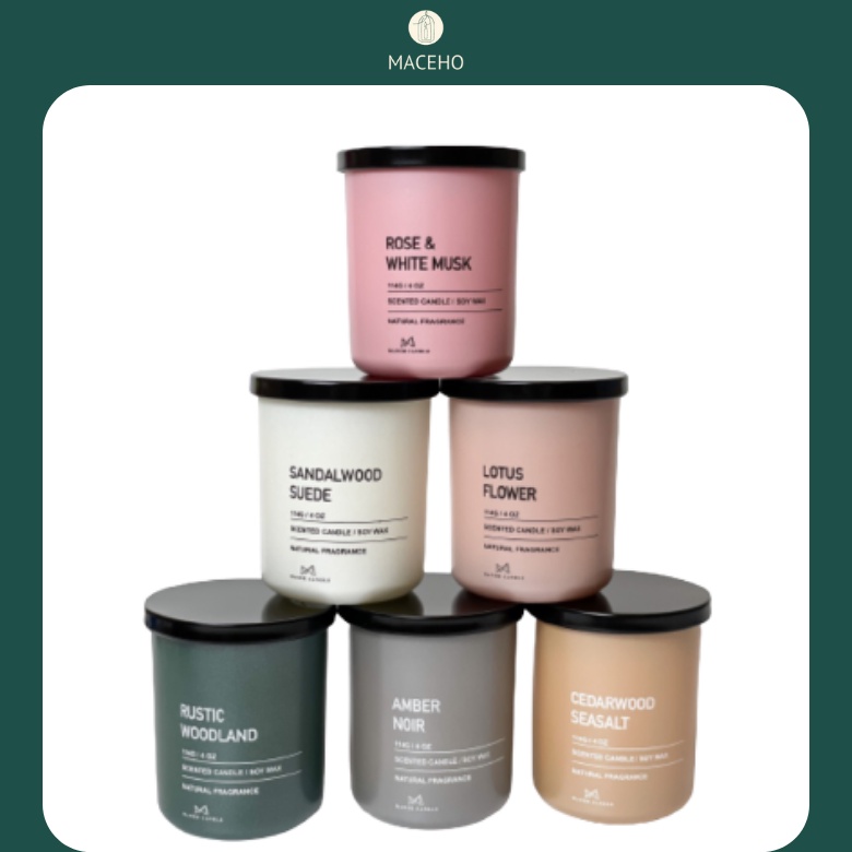 Nến thơm Manor Candle MACEHO - Tinh dầu cao cấp nhập khẩu - Size 4oz 114g- An Toàn không khói