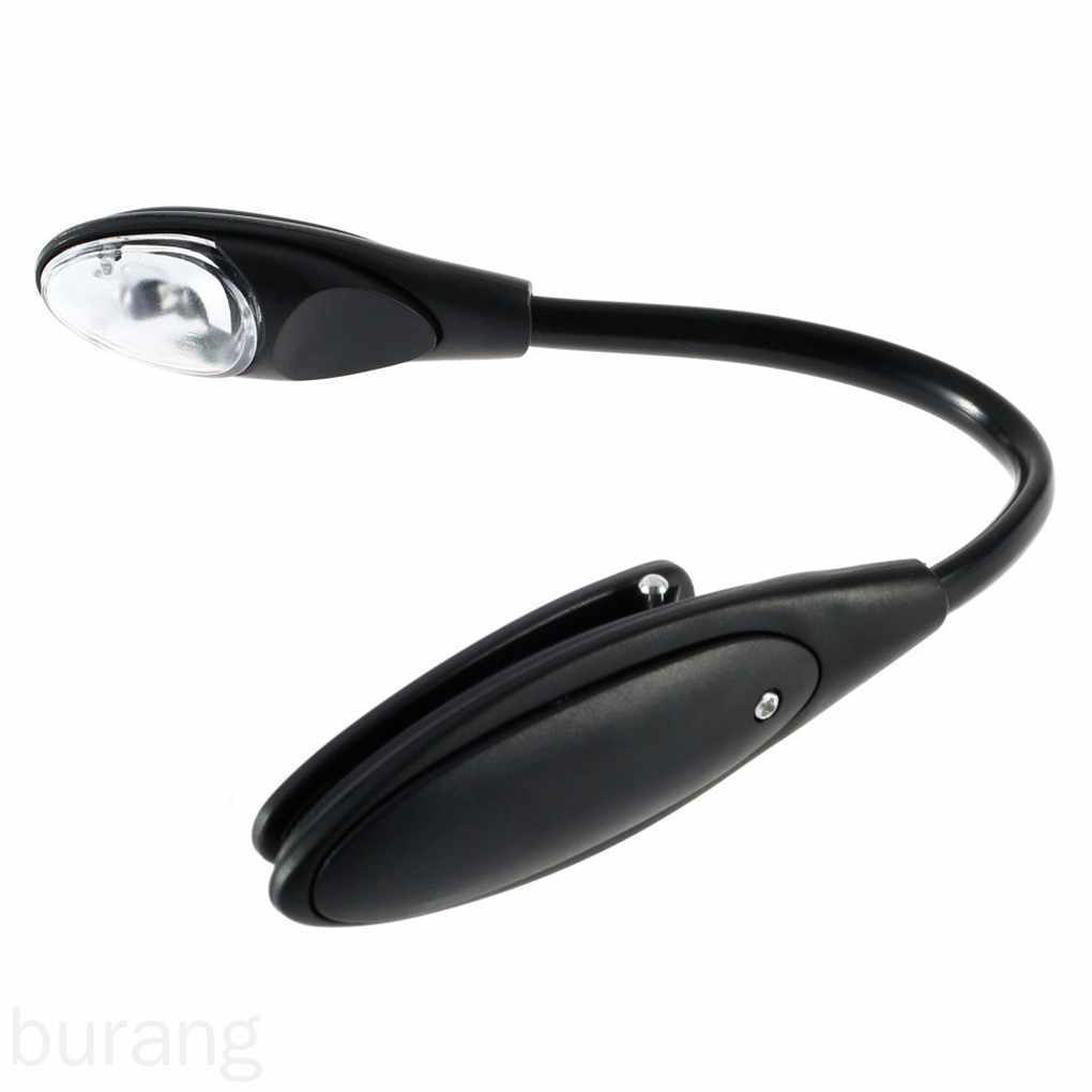 Mini Flexible Clip-On Bright Book Light Laptop LED Book Reading Light Lamp burang