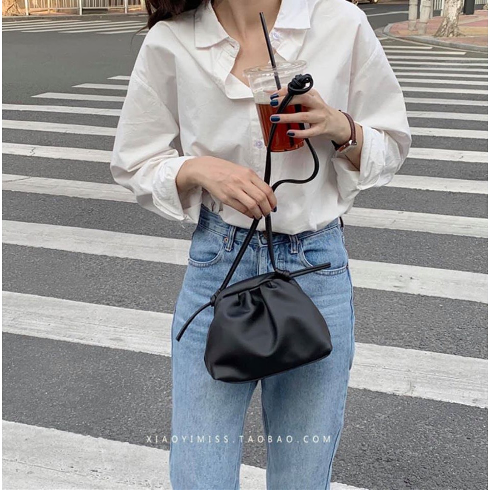 TÚI BÁNH BAO DA MỀM HOT HIT MÀU ĐEN