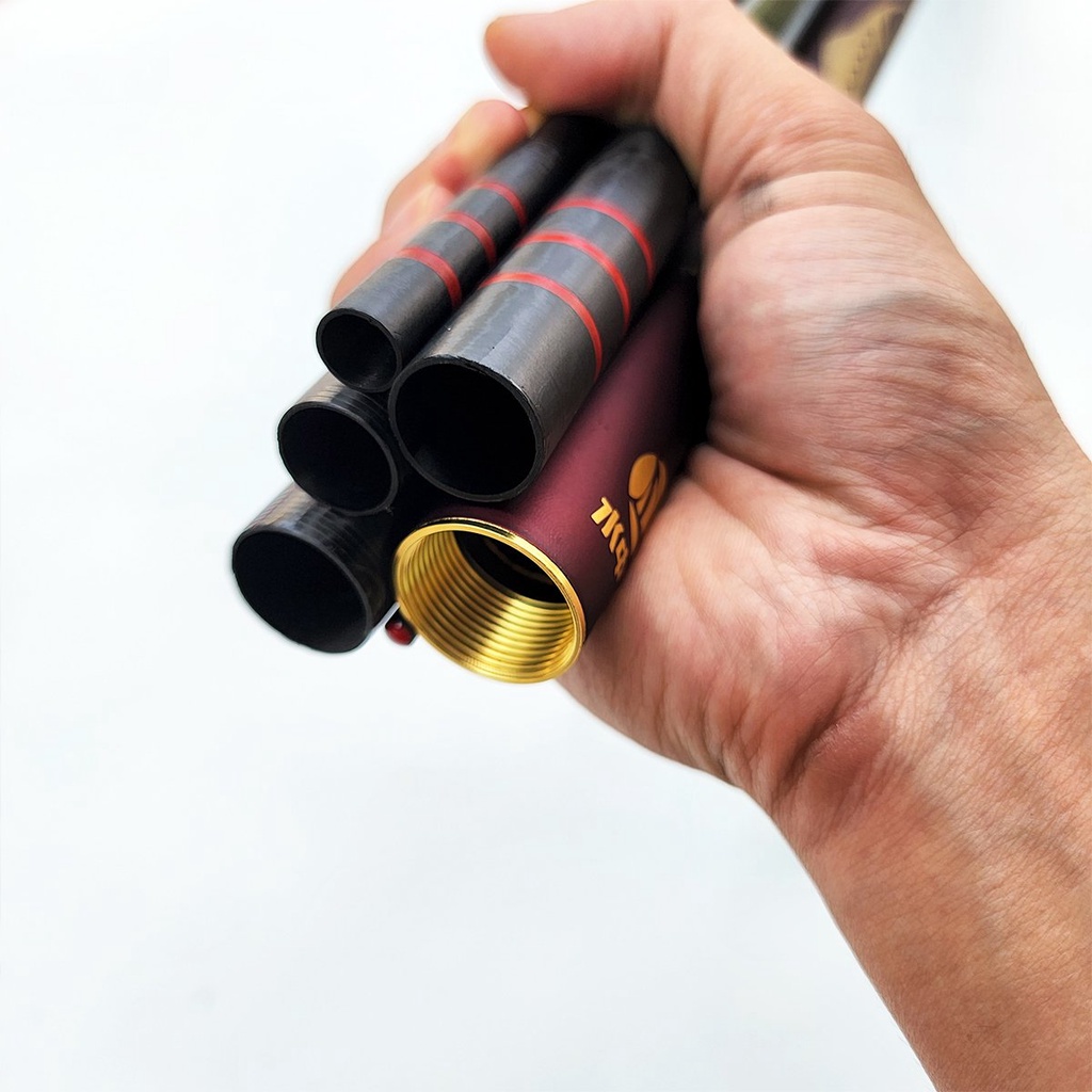 Cần Câu Tay Vị Thần Biển Cả 8H Cần Câu Đài Câu Đơn Carbon Xoắn X Tặng Kèm Ngọn Phụ