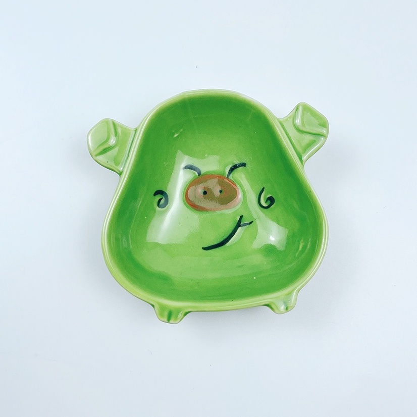 Bát ăn dặm cho bé hình lợn nhiều màu sắc xinh xắn đáng yêu dung tích 90ml, Đĩa đựng gia vị chấm nhà bếp cực đáng yêu