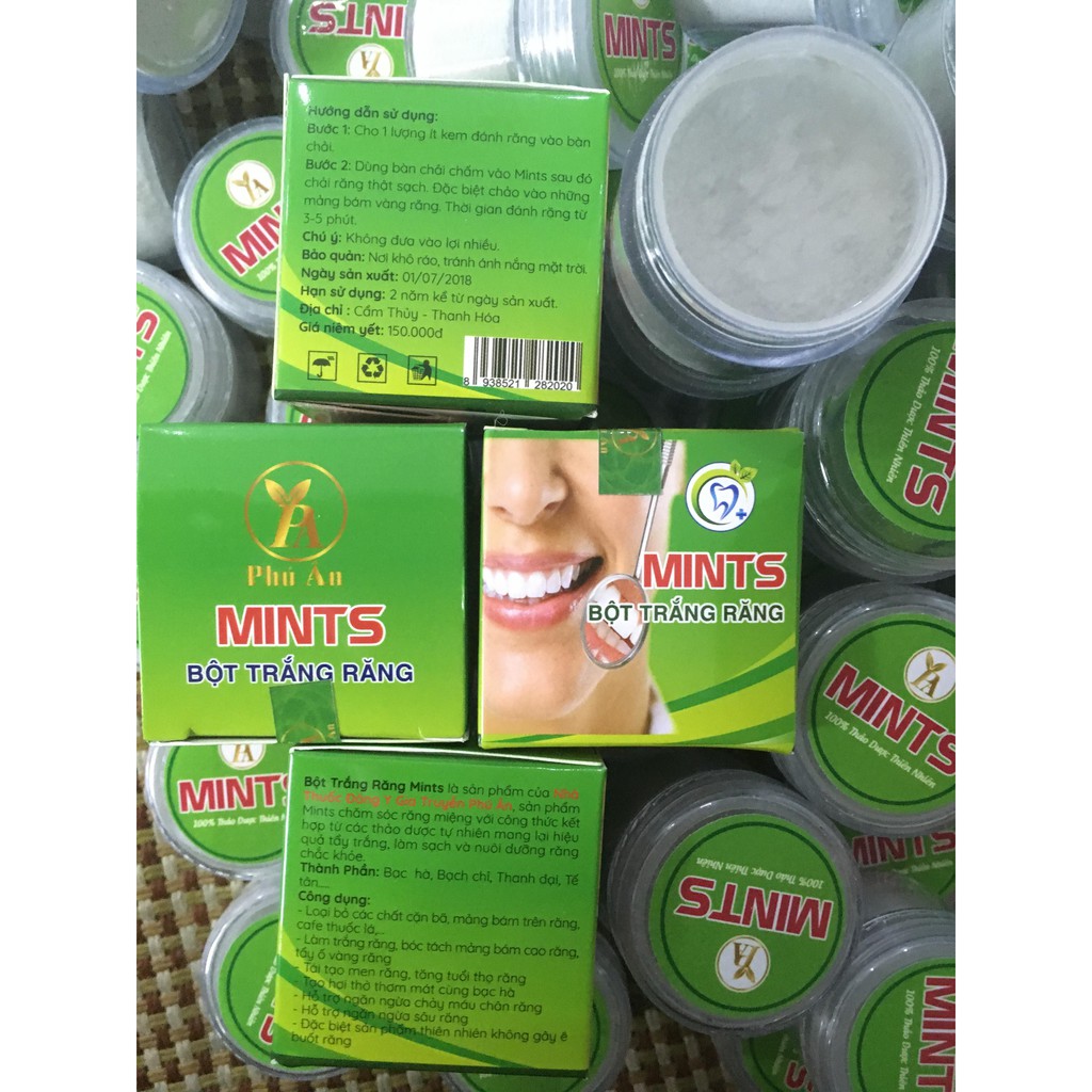 Bột trắng răng Mints