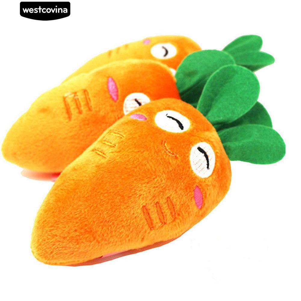 Đồ chơi nhồi bông hình củ cà rốt dễ thương cho thú cưng