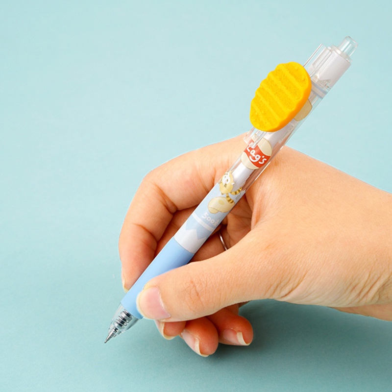 Bút Bi Mực Đen Ngòi 0.5mm Hình Gói Snack Sáng Tạo Có Thể Thu Gọn Cho Học Sinh