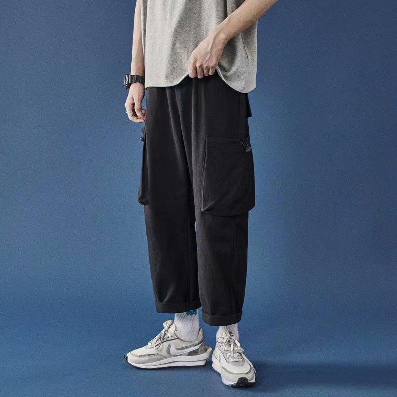 Quần dài ống rộng thời trang phong cách Hàn Quốc cho nam giới