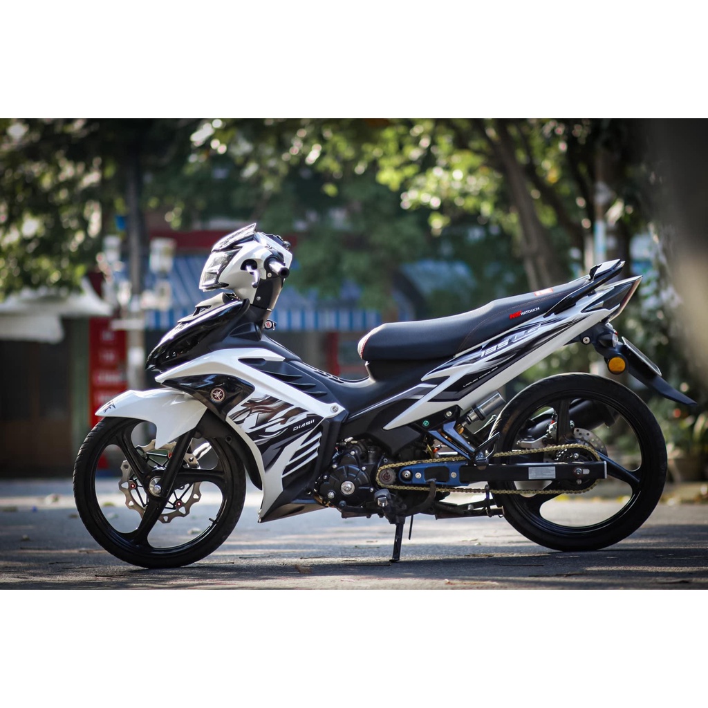 [FreeShip] Tem Decal Rời mẫu LC 2022 đen cho Exciter 135 trắng - tem chuẩn form xe dễ dán - không bay màu