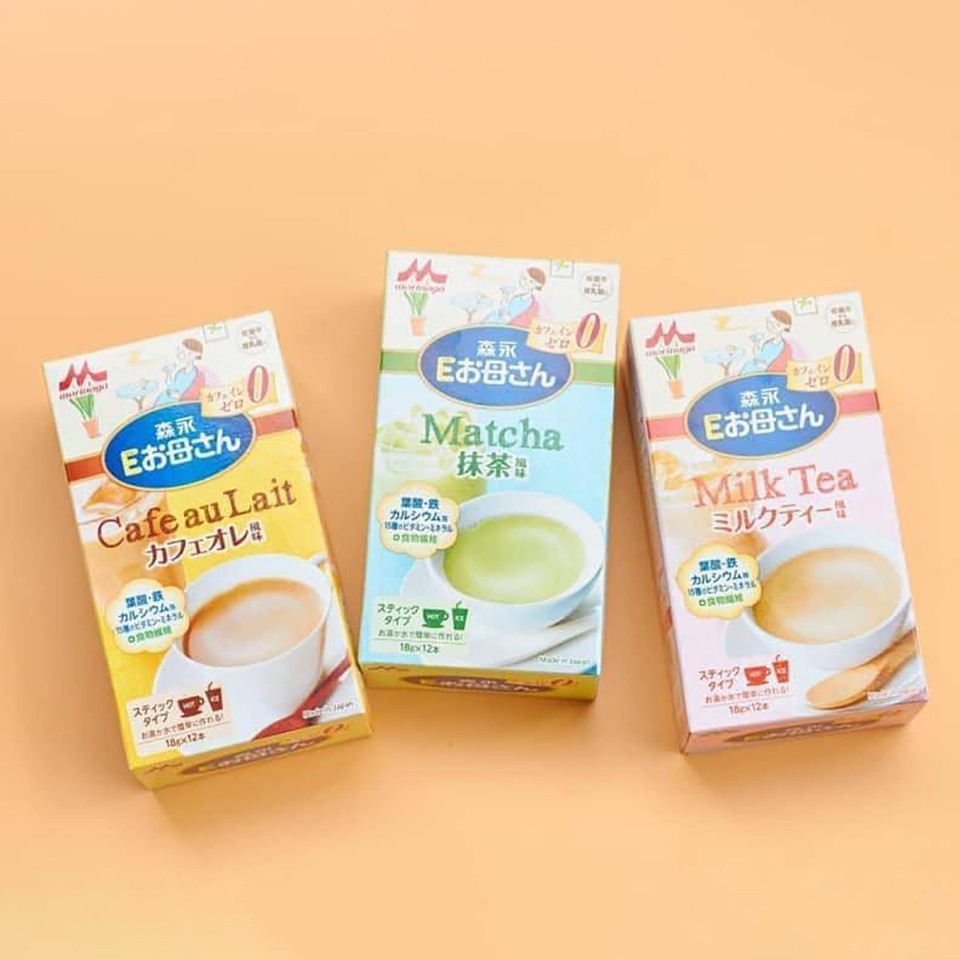 Sữa Bầu Morinaga Nhật Bản Đủ Vị Dạng Gói Tiện Lợi 12 Gói x 18g