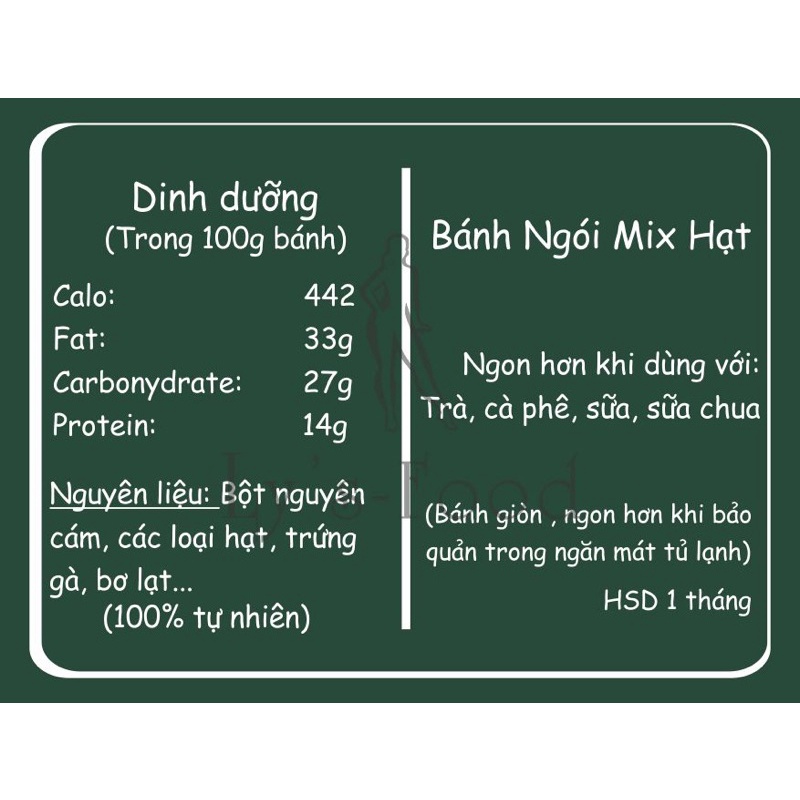 Bánh Ngói Hạnh Nhân Giảm Cân Mix Hạt Tổng Hợp - Bánh Mix Hạt Dinh Dưỡng - Bánh ăn kiêng giảm cân Healthy - Lys Food