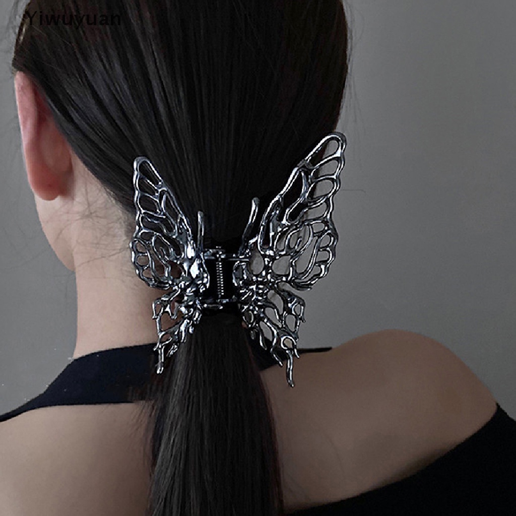 Kẹp Tóc Kim Loại Hình Bướm 3D Thời Trang Cho Nữ