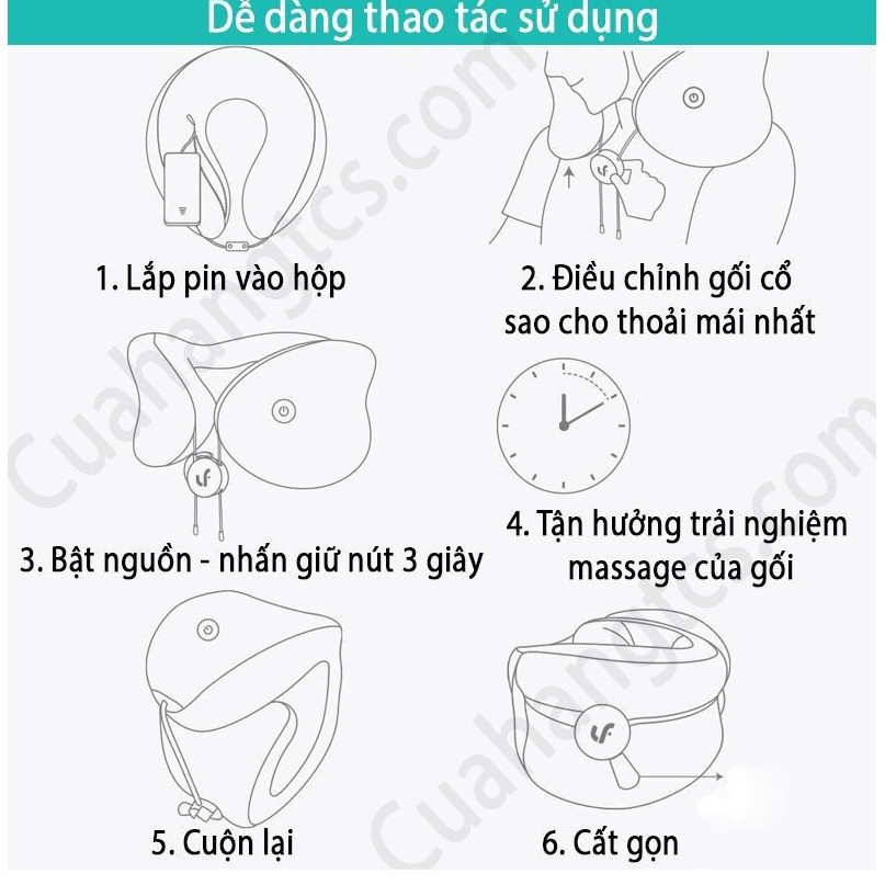 Gối massage cổ cao cấp Xiaomi 95