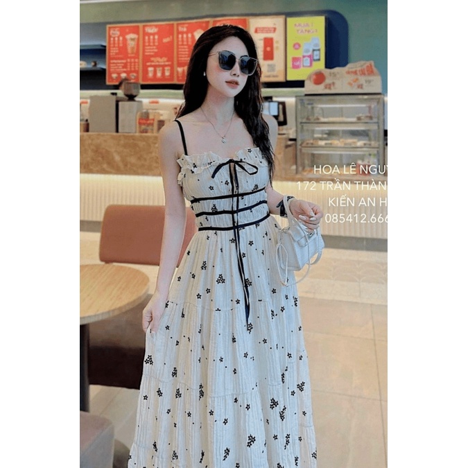 ĐẦM XỐP HOA HAI DÂY DÁNG MAXI ĐẸP CHUẨN HOT GIRL UP Thời Trang hhp 2022
