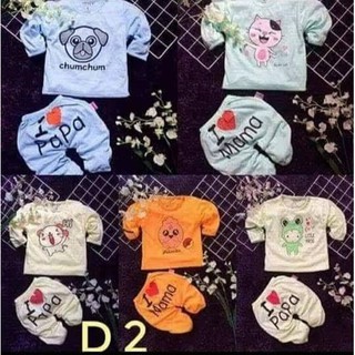 Combo 5 bộ quần áo dài tay carter's cho bé