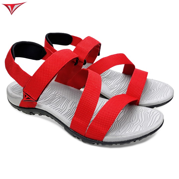 [Fullbox] Giày Sandal Nam Việt Thủy Quai Chéo Đỏ - VT06