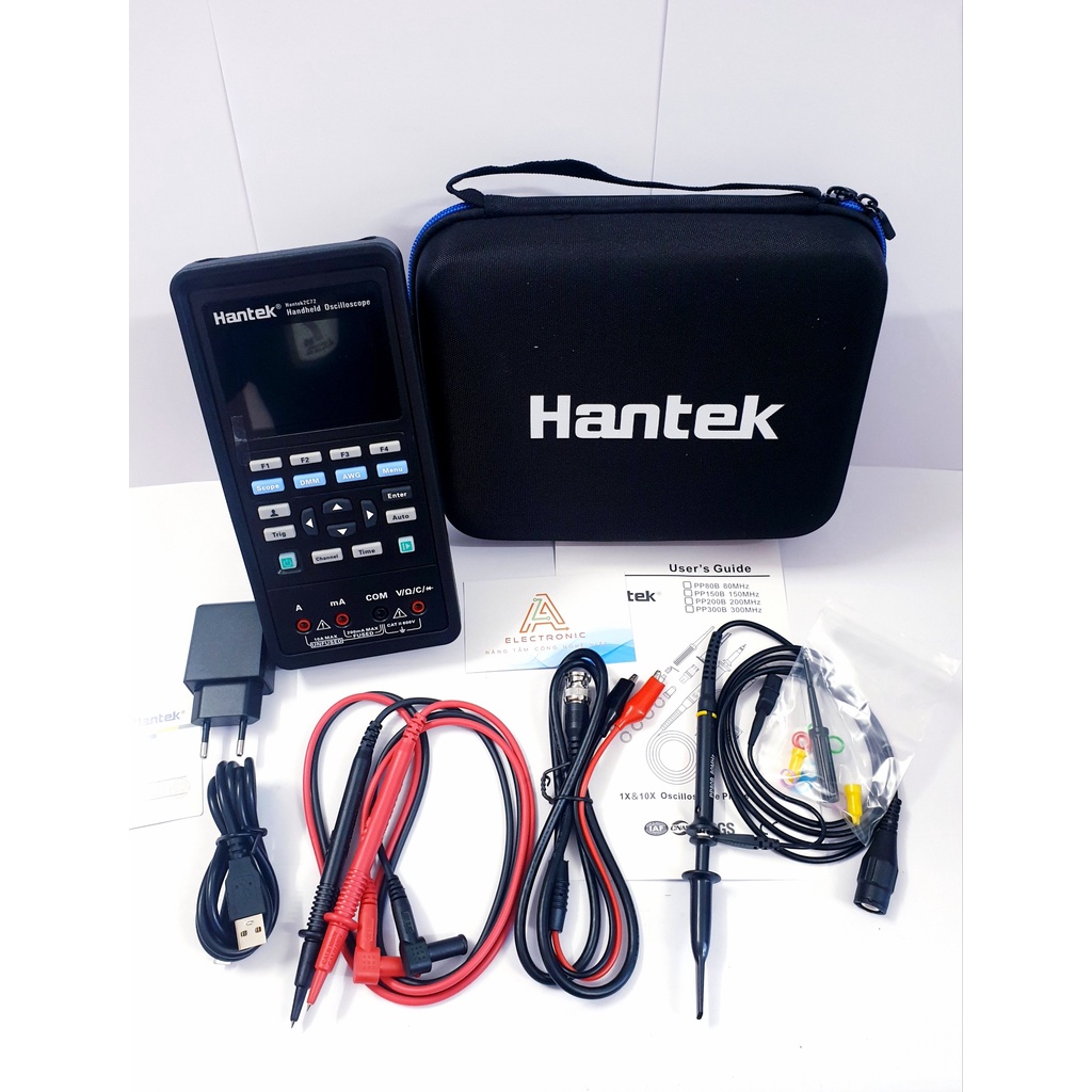 Máy hiện sóng Hantek2C42 2C42 40Mhz 2CH kèm đồng hồ vạn năng TU4 G4-T3 PVN11529