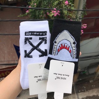 Tất cá mập Nam Unisex - Vớ cao cổ cá mập