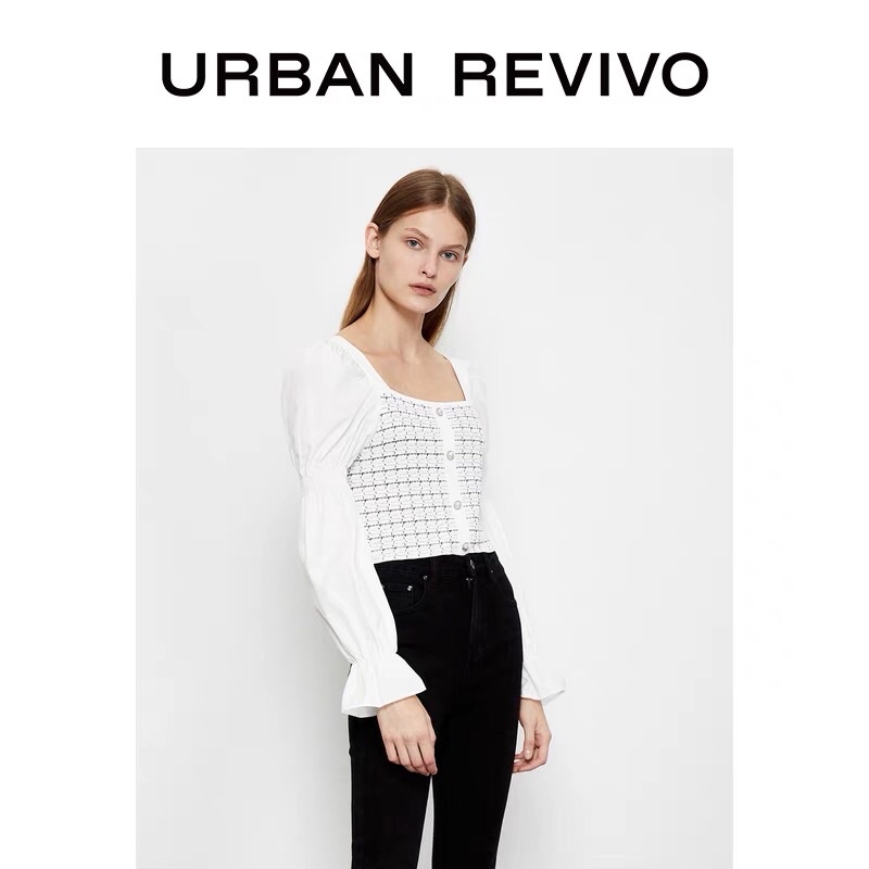 Áo len phối tay bồng Urban Revivo