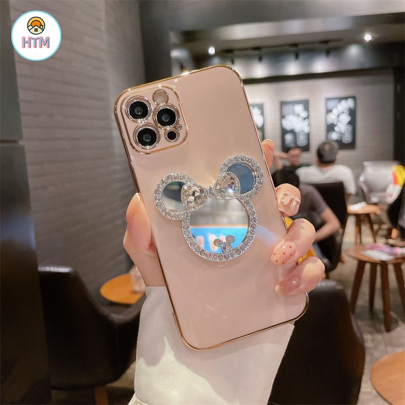 Ốp Điện Thoại TPU Silicon Mềm Tráng Gương Sang Trọng Cho iPhone 13 12 Pro Max 11 14 15 Pro XS Max X 7 8 Plus
