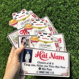 BẢNG HIỆU SHOP MICA IN THEO YÊU CẦU