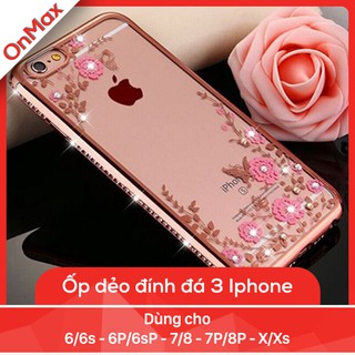 ỐP LƯNG ĐÍNH ĐÁ 3 IPHONE