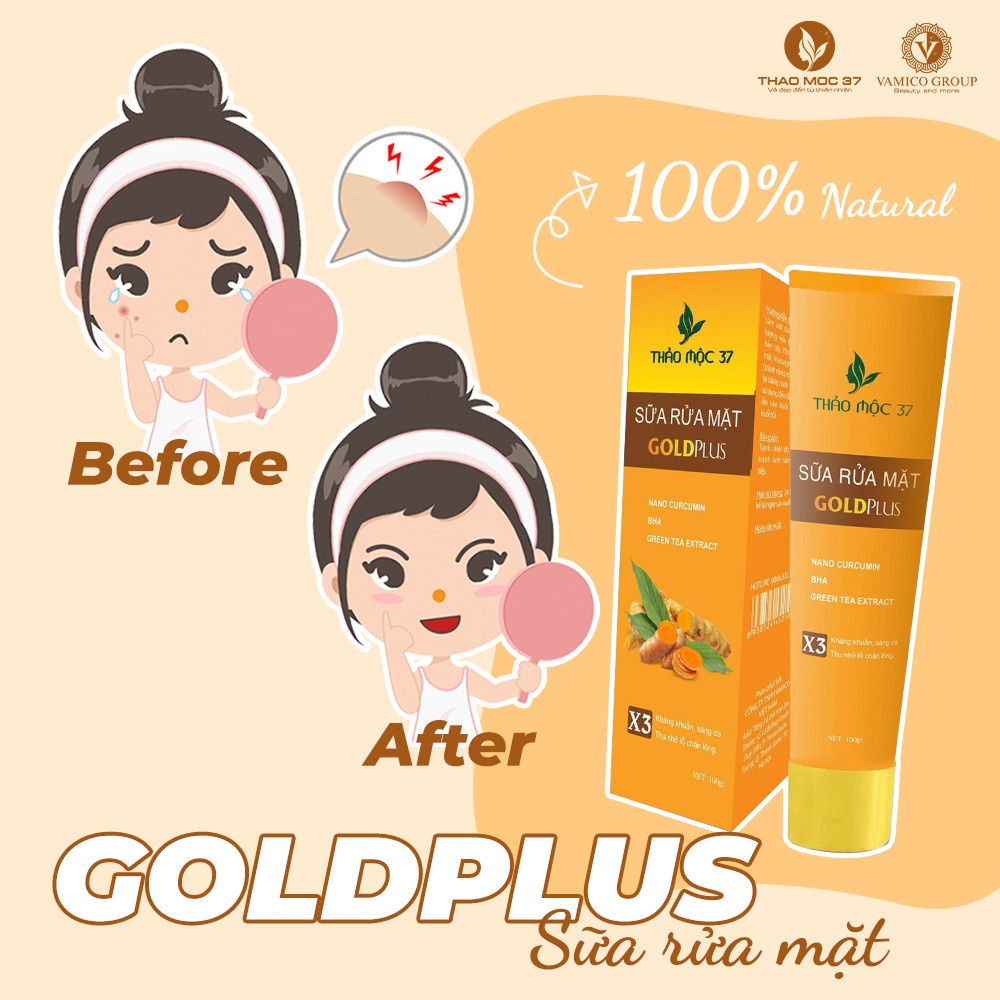 Sữa Rửa Mặt GoldPlus Thảo Mộc 37 Chính Hãng | BigBuy360 - bigbuy360.vn