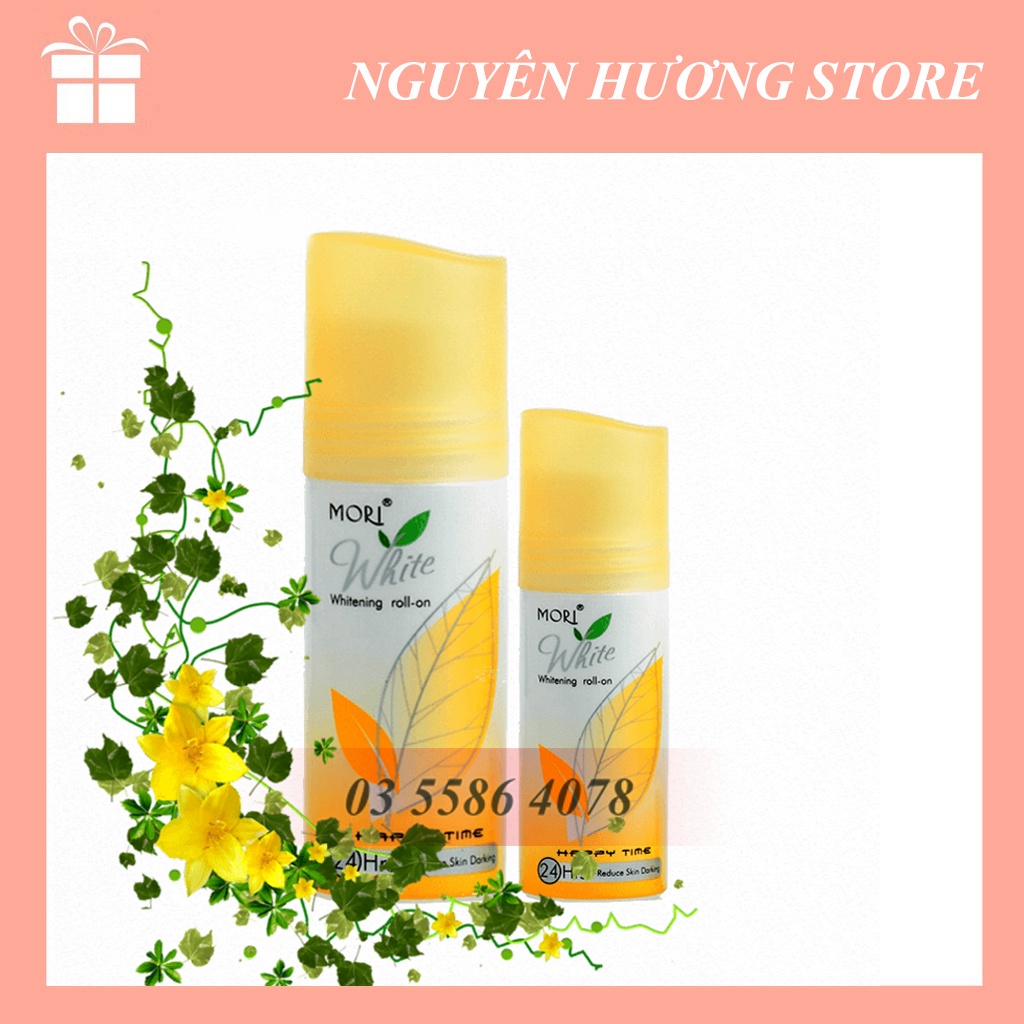 Lăn khử mùi và làm trắng da Mori White 15ml - Thái Lan