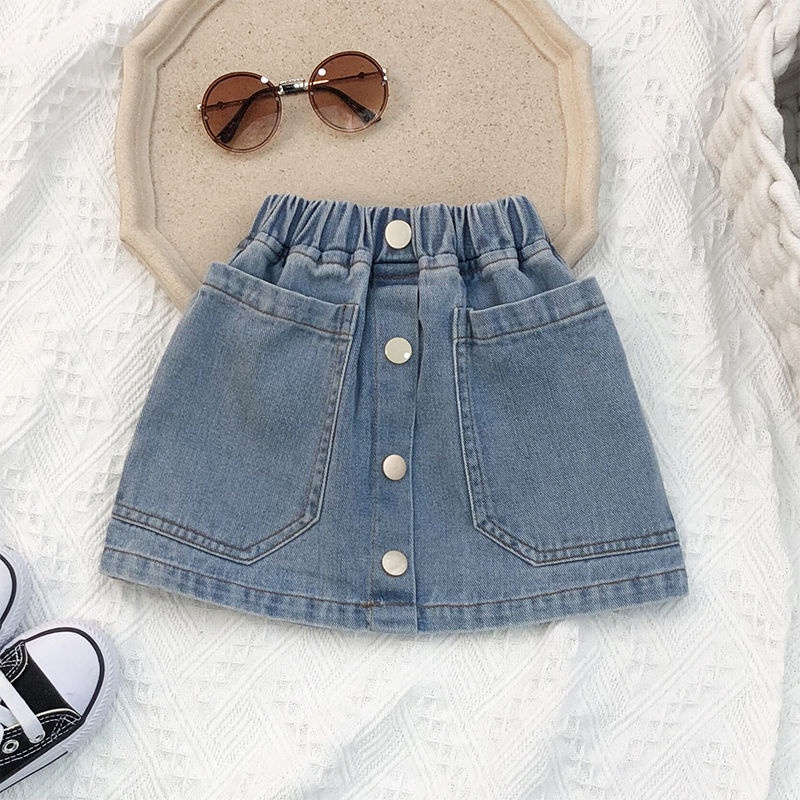 Quần short denim Thời Trang Mùa Hè Cho Bé Gái