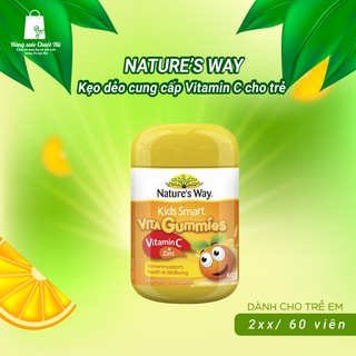 Kẹo dẻo vitamin cho bé Nature's Way Kids Smart Vita Gummies (đủ mùi) - Hàng Úc nội địa