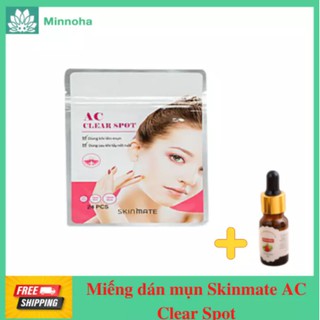 Miếng dán mụn Skinmate AC clear spot nhẹ, siêu mỏng giúp bảo vệ những vùng da có mụn