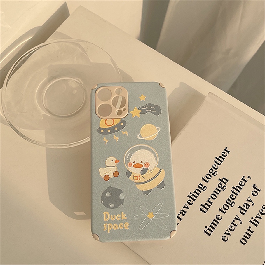 Ốp Điện Thoại Mềm In Hình Chú Vịt Dễ Thương Cho For iPhone 13 12 11 Pro Max XS Max XR X XS 8 7 Plus SE 2020