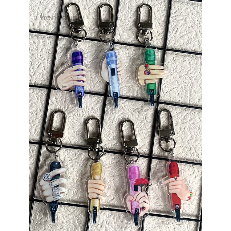 1 Móc Khóa Acrylic Hình Micro Chống Đạn Phong Cách BTS
