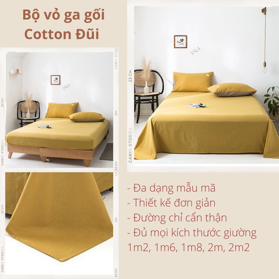 Bộ vỏ ga gối Cotton Đũi Minamo đủ kích thước, siêu mềm mịn, an toàn cho da - A02 | BigBuy360 - bigbuy360.vn