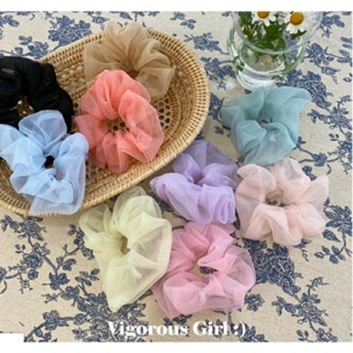SCRUNCHIES DÂY BUỘC TÓC VOAN, NƠ BUỘC TÓC KẺ, CỘT TÓC LỤA