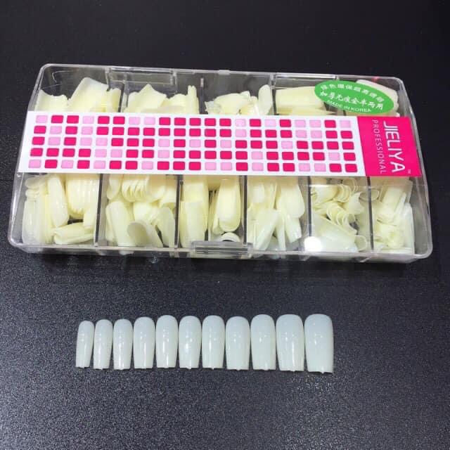 Móng Úp HSM vuông  -đục- trong- gạo-đục lì -trong lì