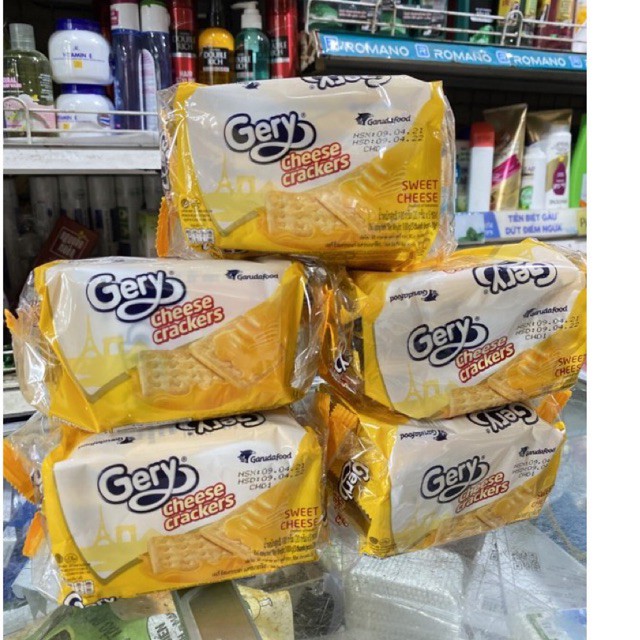 Bánh Quy Phô Mai/Dừa Gery Cheese Cracker Gói 90g