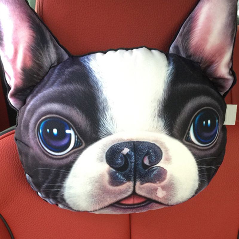 Gối kê cổ hình mặt chó 3D dễ thương