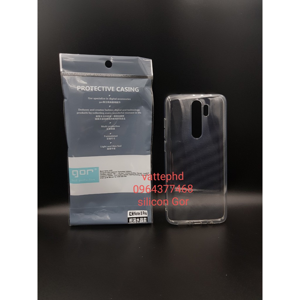 Ốp Silicon Redmi note 8 pro Hãng Gor