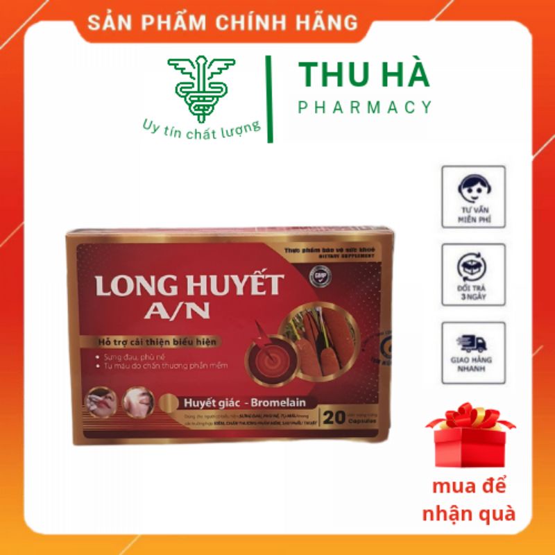 [Chính Hãng] Long huyết A/N tan bầm tím mau lành vết thương - long huyết A/N