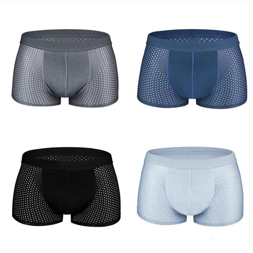 Hộp 4 Sịp Đùi Boxer Thông Hơi Cao Cấp Dành Cho Nam VEIKUCOOL