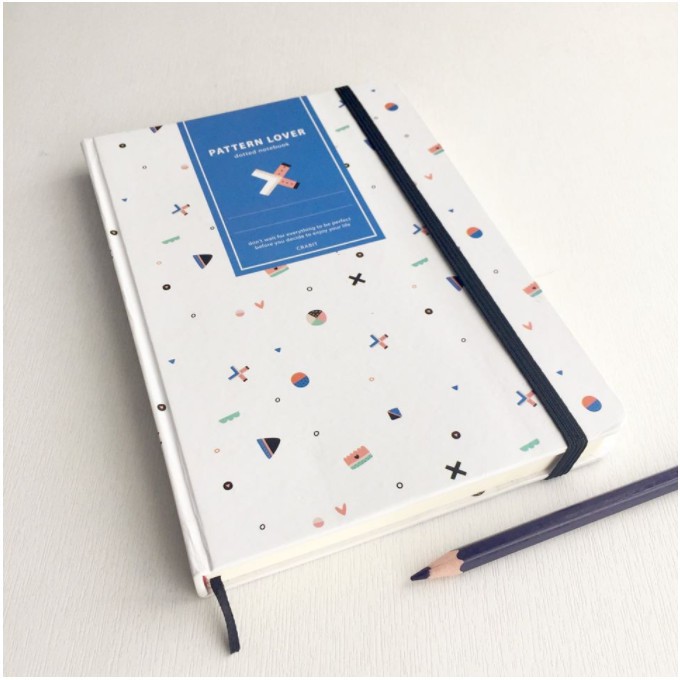 Sổ Dot Crabit Notebuck - X trắng - sổ dotgrid ghi chép, làm bullet journal