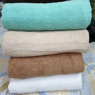 Set 2 Khăn tắm size đại hàng xuất nhật dư siêu to kt 95x1.95cm cho spa và kjasch sạn