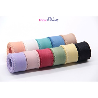 *(GIÁ 1 MÉT) Ruy băng voan mờ cao cấp - viền chỉ lệch 2 biên (3 cỡ: 9mm-25mm-38mm) làm nơ trang trí, phụ kiện may mặc