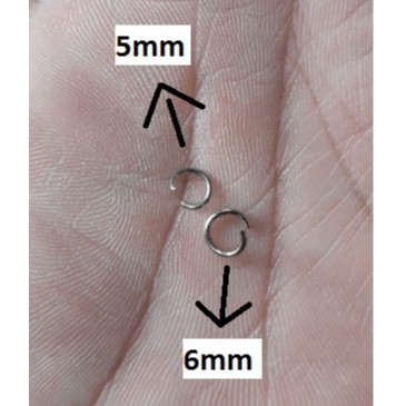 Khoen 5mm , 6mm 100gram = 28k / gói [ Khoen 5mm , 6mm mở sẵn ]