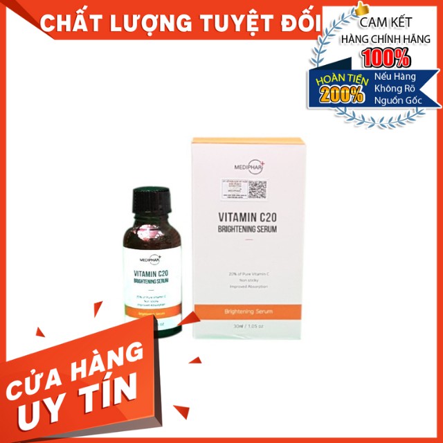 [HÀNG CÔNG TY] Serum Dưỡng Trắng Sáng Da, Giảm Thâm Nám Sạm Da, Chống Lão Hóa MEDIPHAR+ VITAMIN C 20 BRIGHTENING SERUM