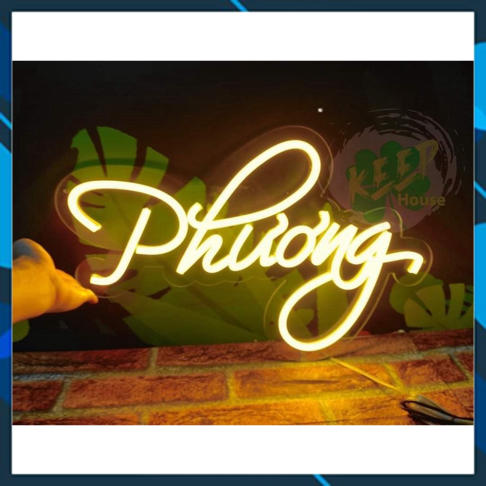 Led Neon Đèn Led Neon Theo Tên - Đèn Decor Chữ Theo Yêu Cầu Đèn Led treo tường