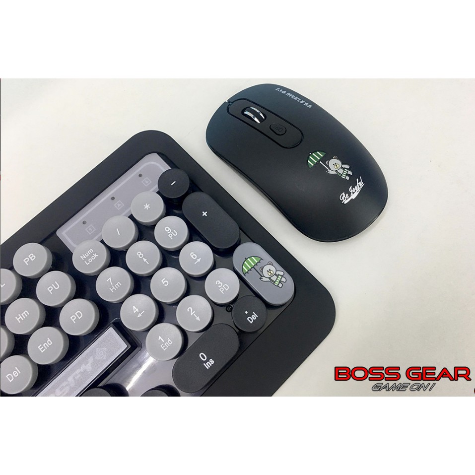 Combo không dây Keyboard + Mouse PSPY K68 Chính hãng