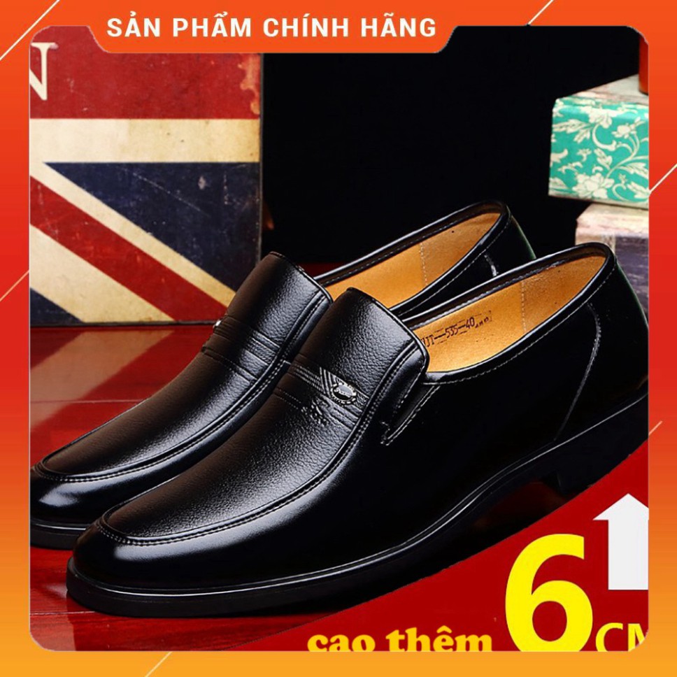 GIÀY DA NAM TRUNG NIÊN  💖 HT.NEO 💖 da bò xịn hàng đẹp tăng chiều cao thêm 6cm kết hợp quần áo siêu đẹp (dd21)